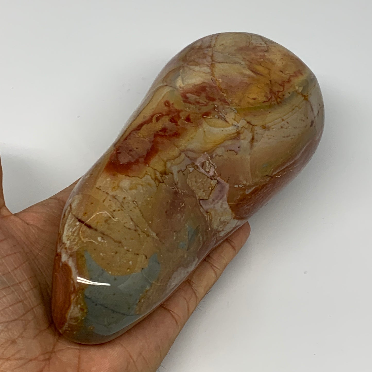 965g, 6.6"x 3"x2.2" Natural Polychrome Jasper Freeform @Madagascar, B18434