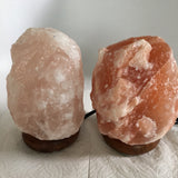2x Himalaya Natural Handcraft Rough Raw Crystal Salt Lamp,6.5"-7.5"Tall,XL253 - watangem.com