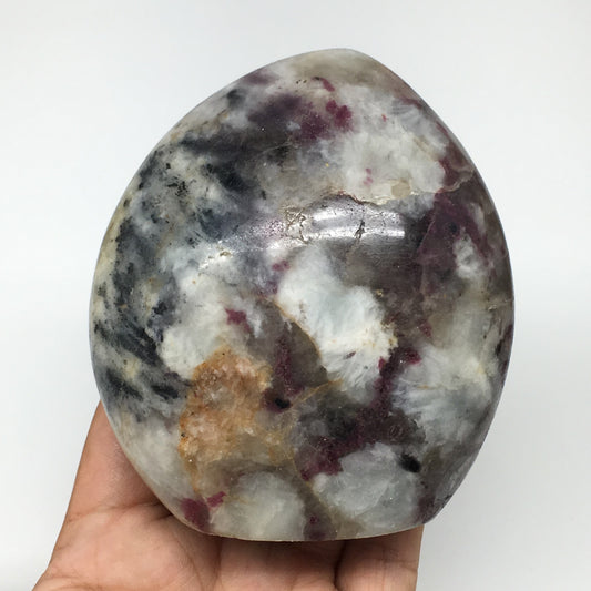 544g, 3.7"x 3.3"x2" Natural Rubellite Tourmaline Freeform @Madagascar, B1010