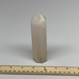285.3g, 5.2"x1.3"  Pink Calcite Point Tower Obelisk Crystal, B23290