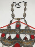 143.1g, Antique Afghan Turkmen Necklace Boho Statement @Afghanistan,Tribal,TN345