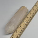 285.3g, 5.2"x1.3"  Pink Calcite Point Tower Obelisk Crystal, B23290