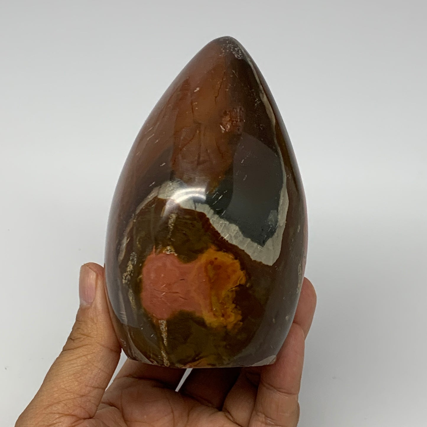 755g, 4.3"x 3.4"x2.6" Natural Polychrome Jasper Freeform @Madagascar, B18436