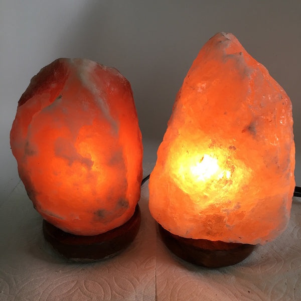 2x Himalaya Natural Handcraft Rough Raw Crystal Salt Lamp,7.5"-8"Tall,XL263 - watangem.com