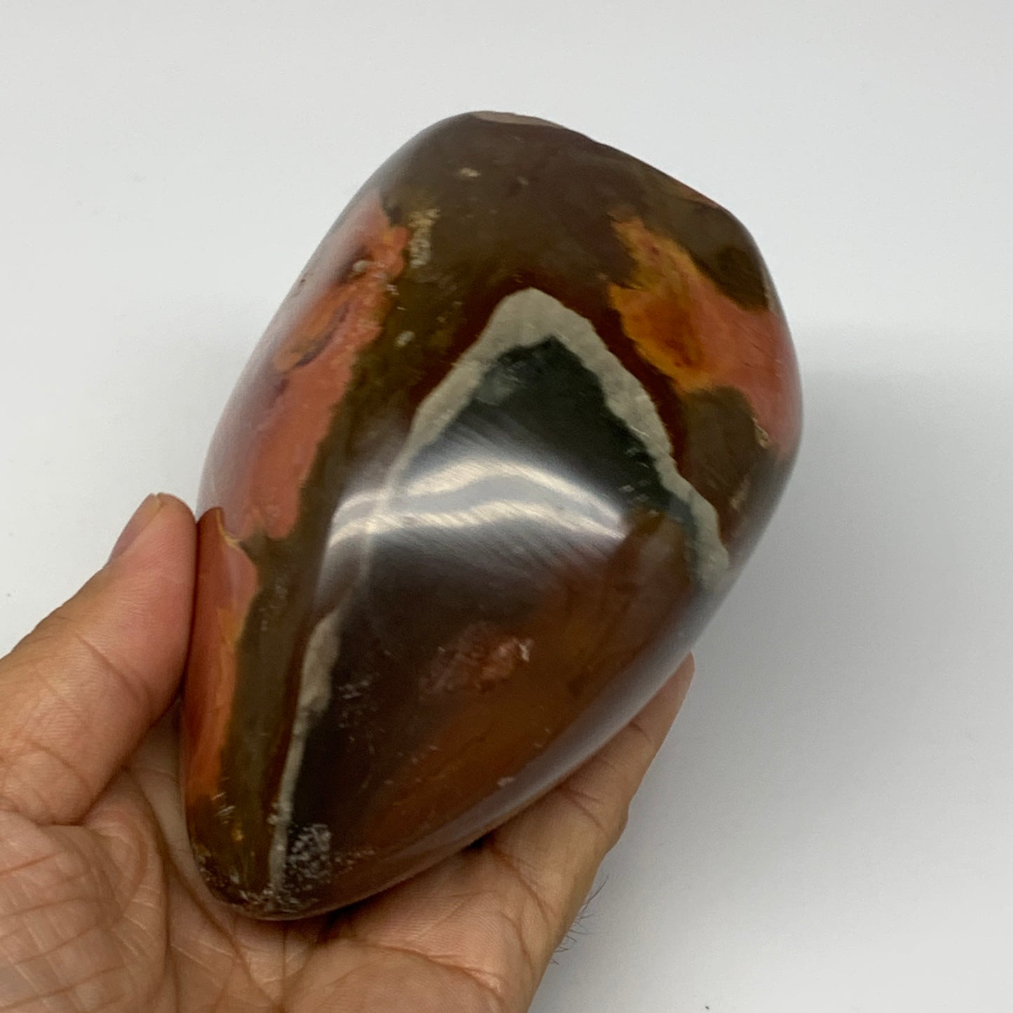 755g, 4.3"x 3.4"x2.6" Natural Polychrome Jasper Freeform @Madagascar, B18436