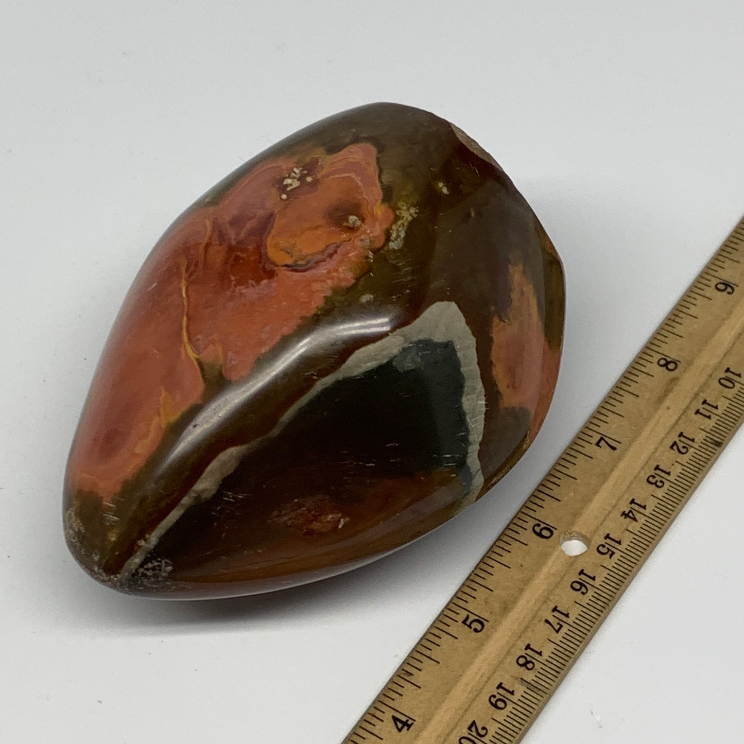 755g, 4.3"x 3.4"x2.6" Natural Polychrome Jasper Freeform @Madagascar, B18436