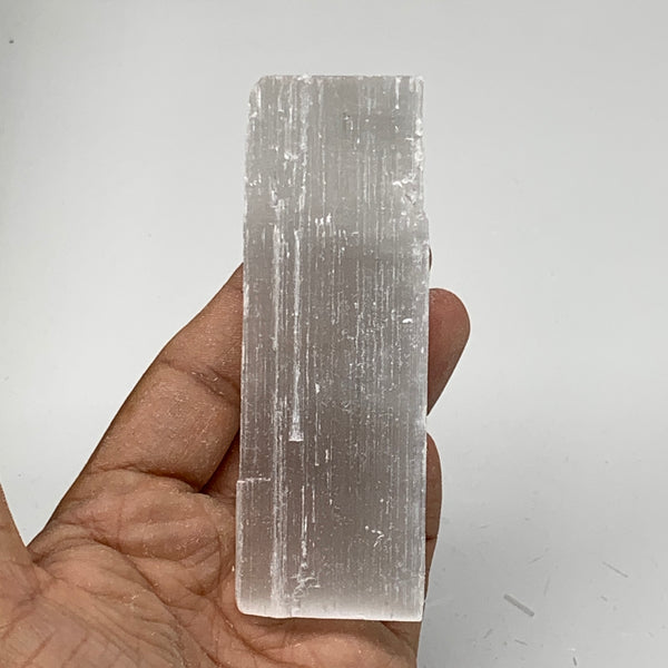 117.5g,3.9"x1.3"x1.2"Natural Rough Solid Selenite Crystal Blade Wand Stick,F3120