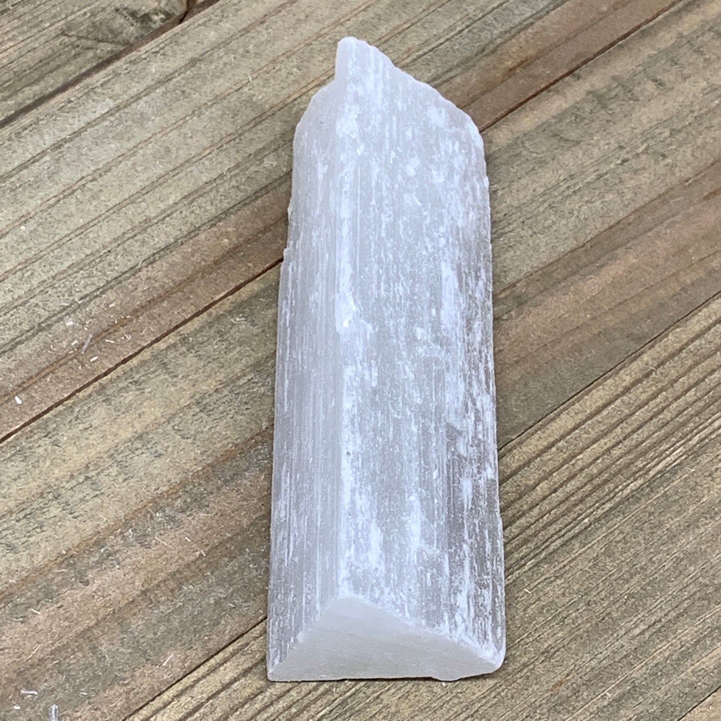 117.5g,3.9"x1.3"x1.2"Natural Rough Solid Selenite Crystal Blade Wand Stick,F3120