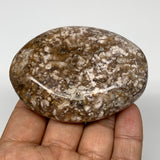 139.8g, 2.9"x2.1"x0.9" Natural Agate Palm-Stone Reiki Energy Crystal Reiki,B3075