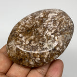 139.8g, 2.9"x2.1"x0.9" Natural Agate Palm-Stone Reiki Energy Crystal Reiki,B3075