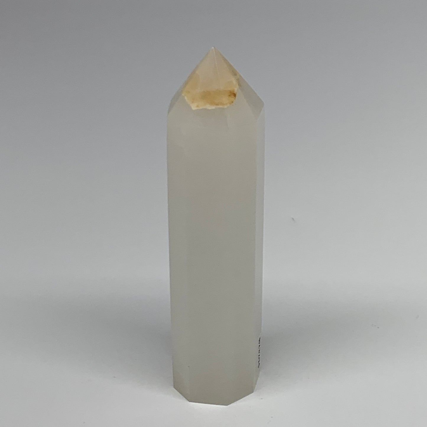 281.7g, 5.4"x1.3"  Pink Calcite Point Tower Obelisk Crystal, B23294