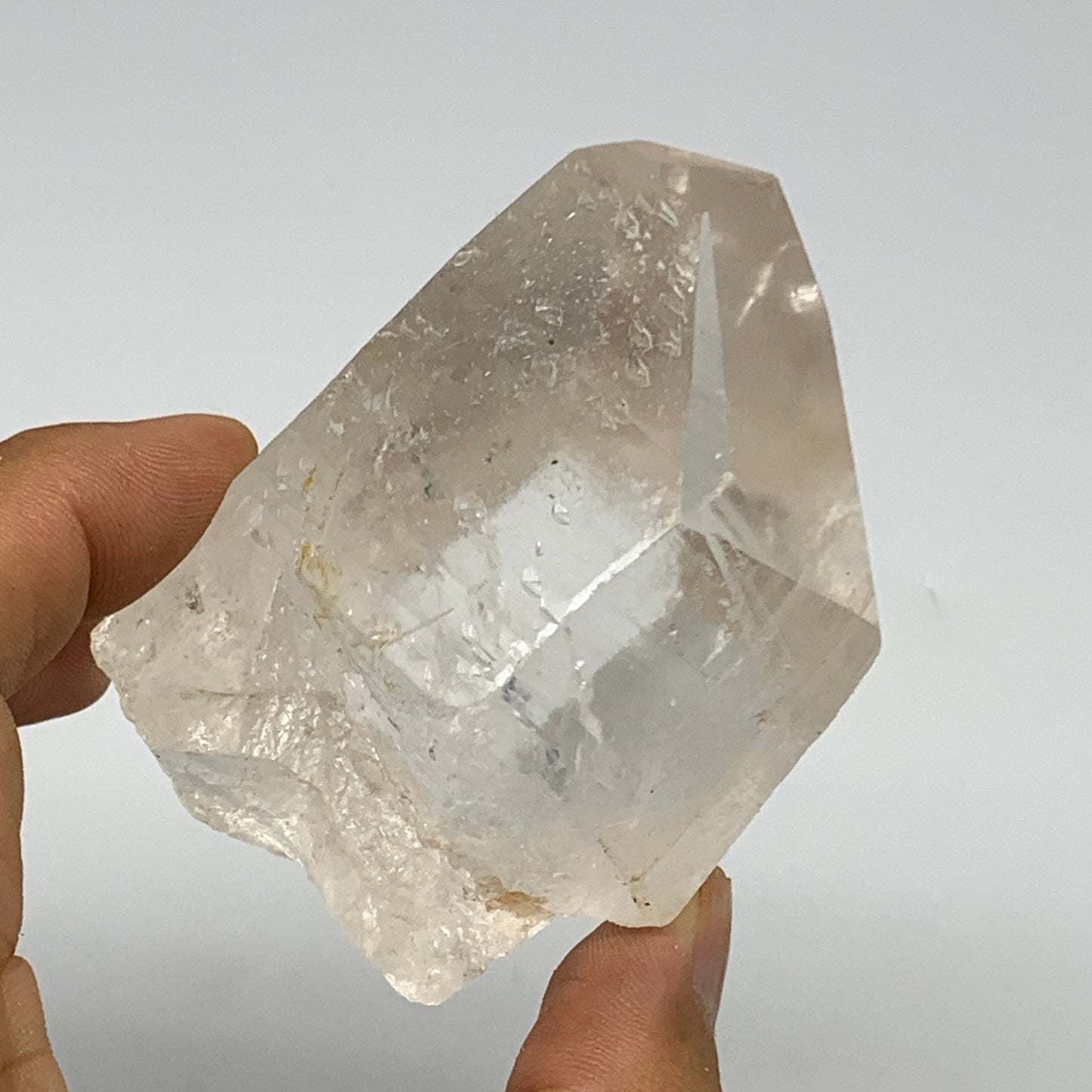 169.9g, 2.7"x2"x1.5", Lemurian Quartz Crystal Mineral Specimens @Brazil, B19245