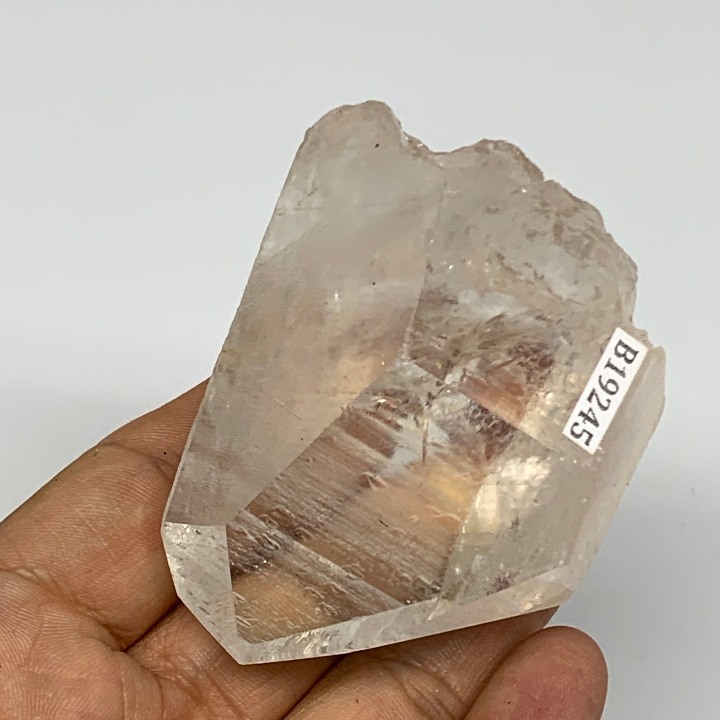 169.9g, 2.7"x2"x1.5", Lemurian Quartz Crystal Mineral Specimens @Brazil, B19245