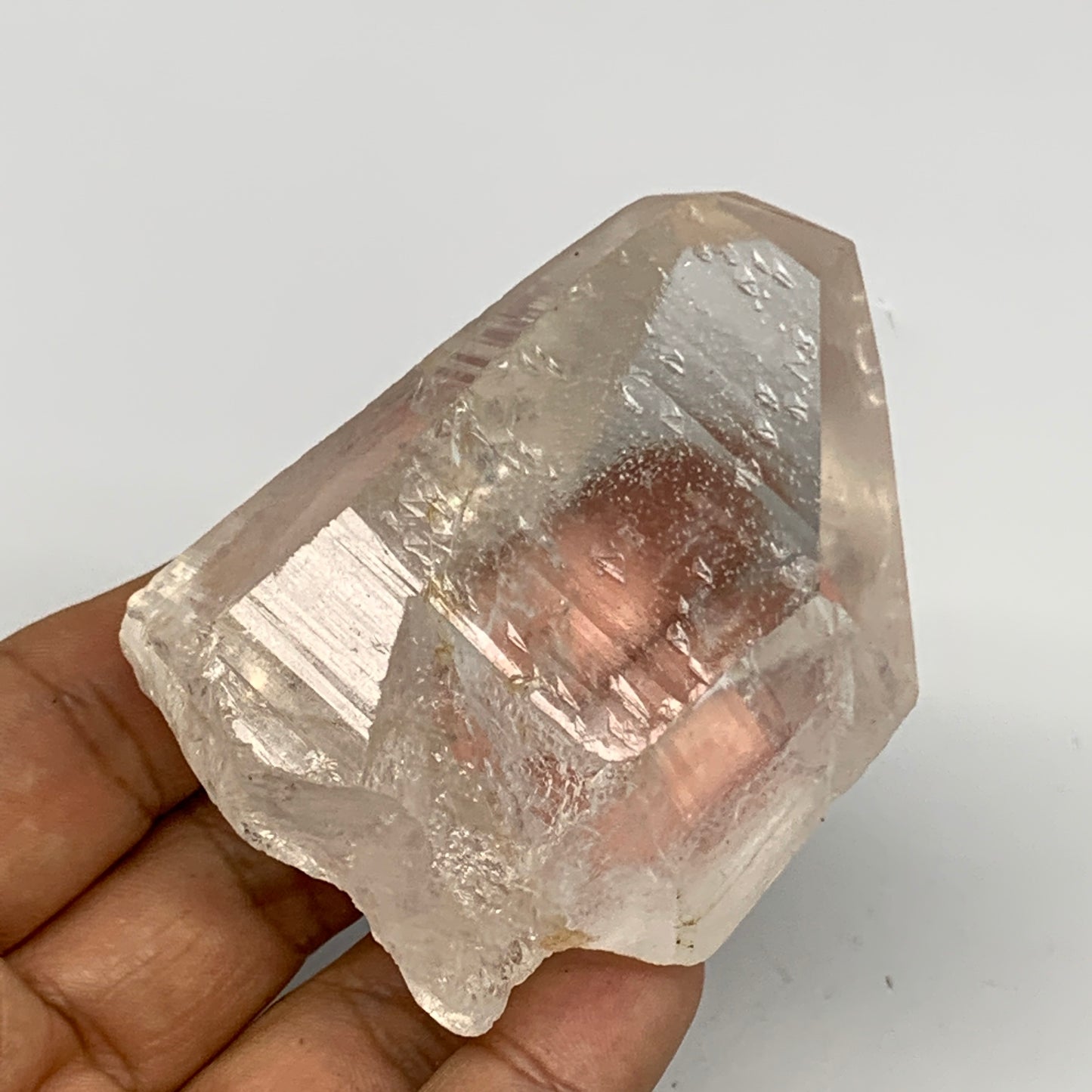 169.9g, 2.7"x2"x1.5", Lemurian Quartz Crystal Mineral Specimens @Brazil, B19245