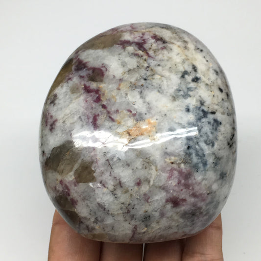 570g, 3.4"x 3.1"x2.3" Natural Rubellite Tourmaline Freeform @Madagascar, B1019