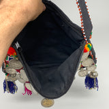 598g,10"x7.75"Turkmen Handbag Purse Crossbody Handmade Silk Coin @Afghanistan,P1
