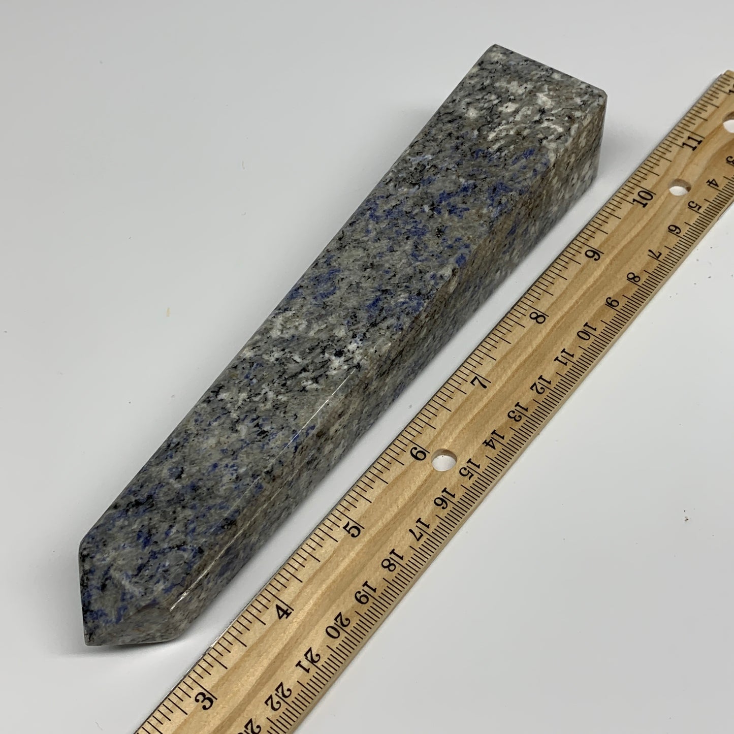 413g, 7.3"x1.4"x1.4", Sodalite Point Tower Obelisk Crystal @Pakistan, B26114