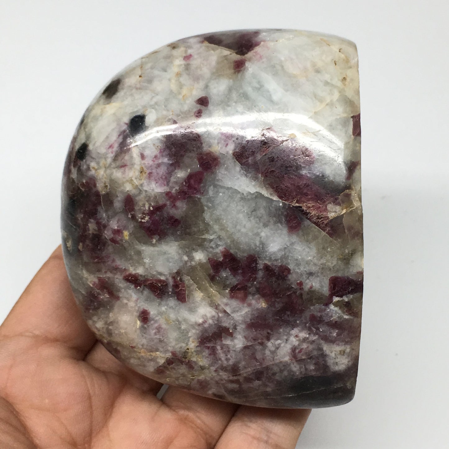 572g, 2.6"x 3.5"x2.5" Natural Rubellite Tourmaline Freeform @Madagascar, B1020