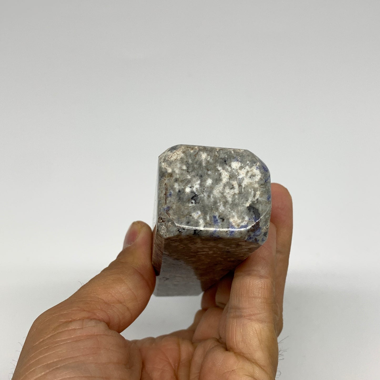 211g, 4.9"x1.3"x1.1", Sodalite Point Tower Obelisk Crystal @Pakistan, B26116