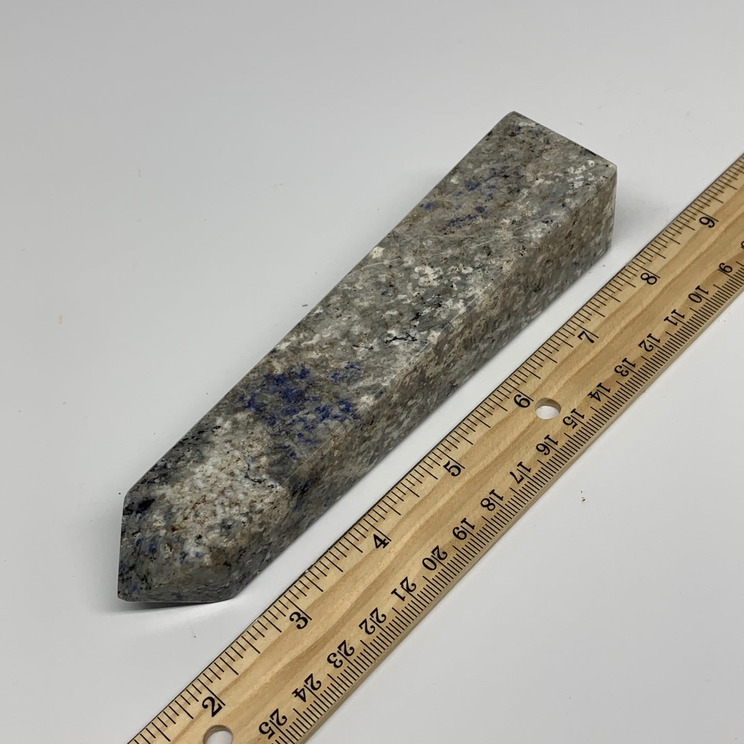 291.3g, 6.2"x1.4"x1.3", Sodalite Point Tower Obelisk Crystal @Pakistan, B26117