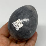 224.2g, 2.6"x2" Natural Gray Onyx Egg Gemstone Mineral, from Mexico, B21570