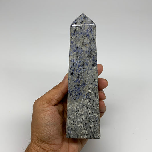 518g, 6.4"x1.7"x1.7", Sodakute Point Tower Obelisk Crystal @Pakistan, B26119