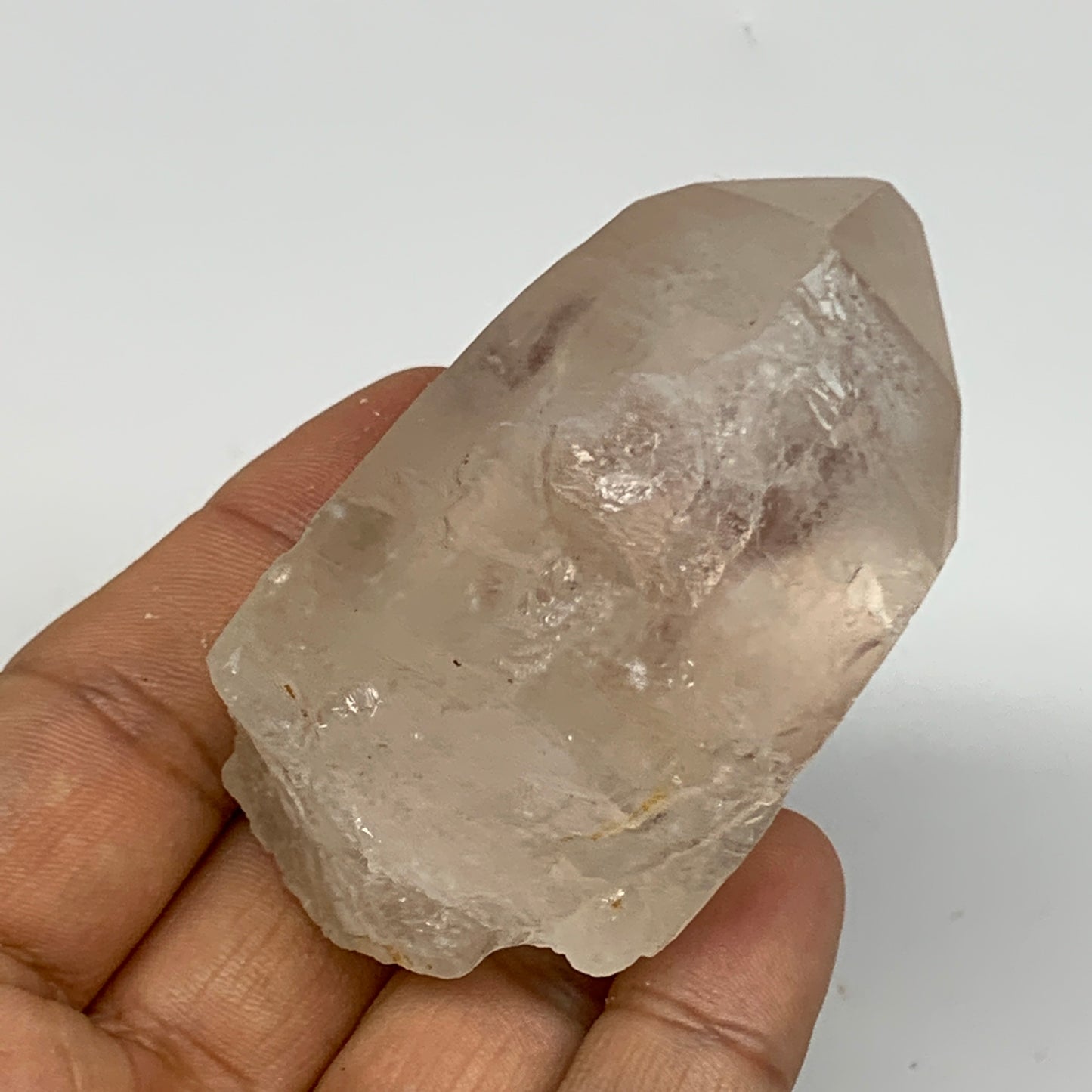 128.8g, 2.7"x1.6"x1.4", Lemurian Quartz Crystal Mineral Specimens @Brazil, B1925