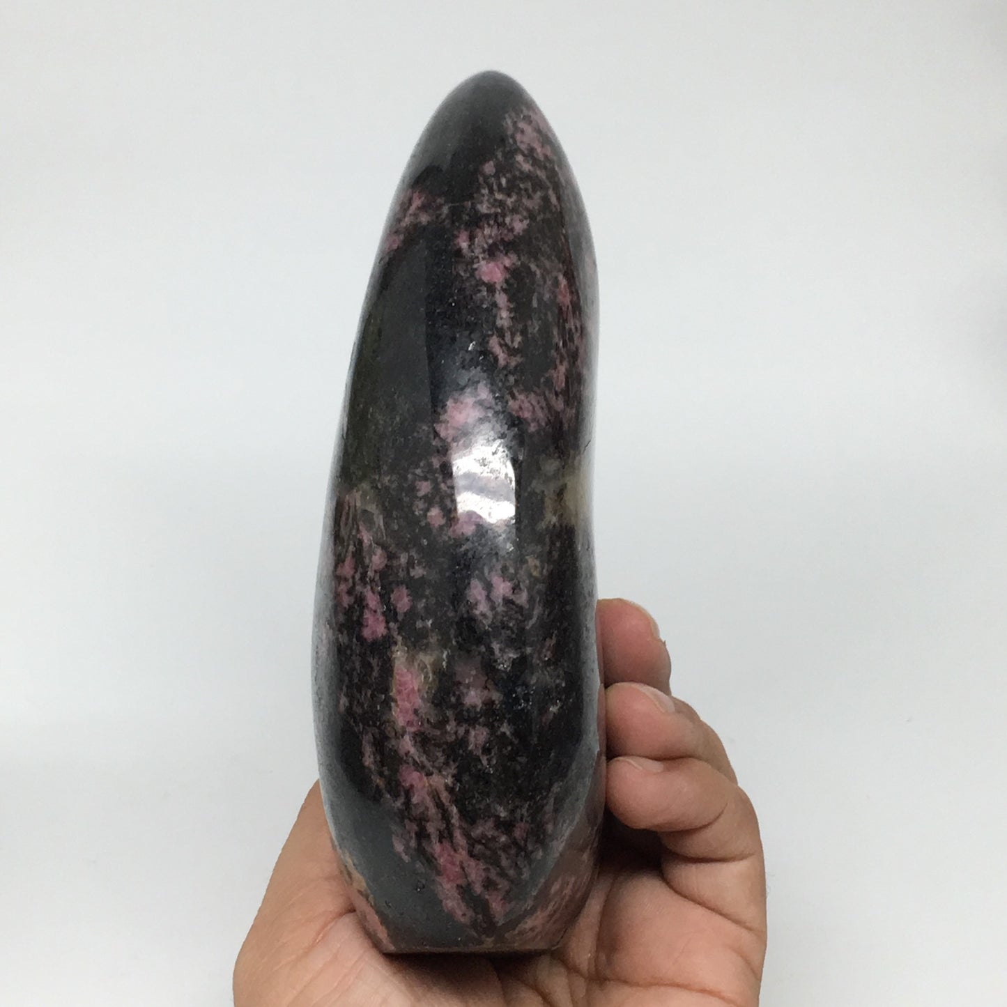 1292g, 5.8"x3.9"x1.9" Natural Rhodonite Freeform Polished Gemstones, B1025
