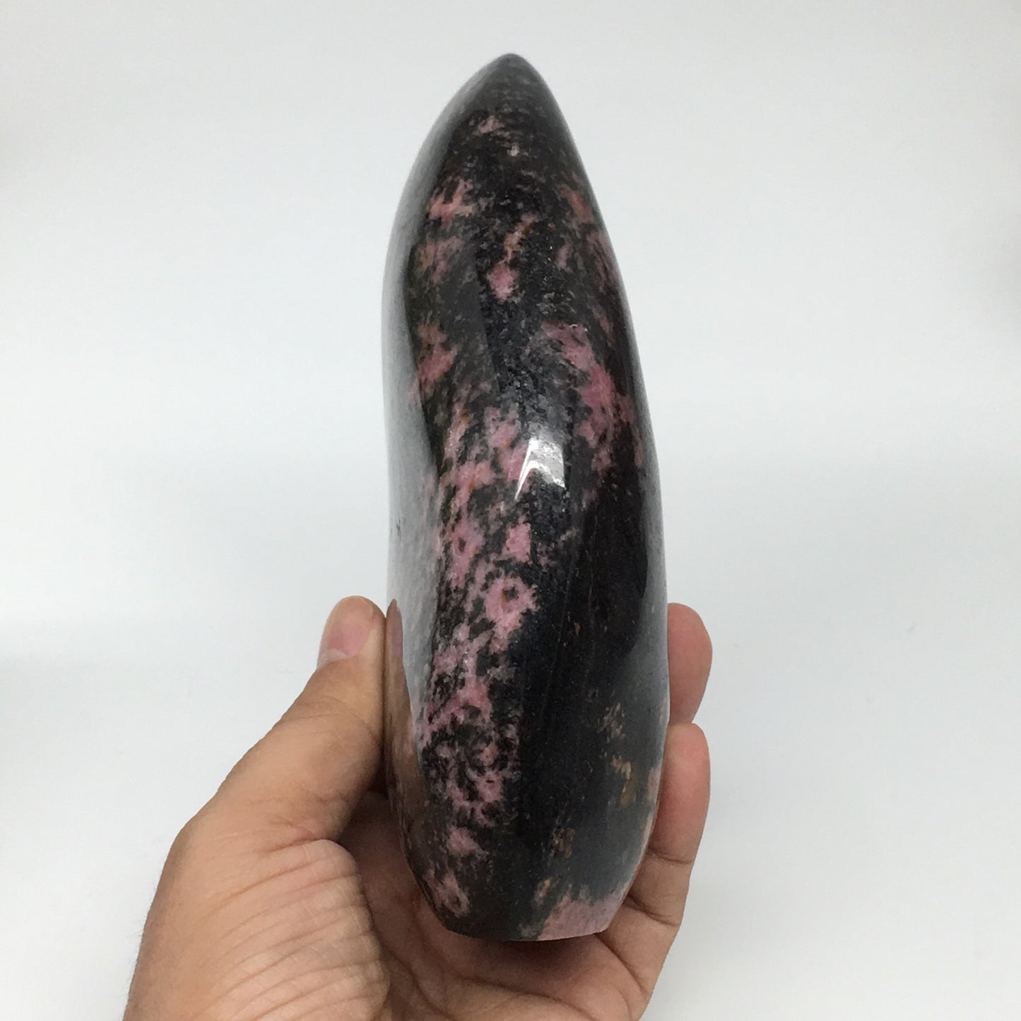 1292g, 5.8"x3.9"x1.9" Natural Rhodonite Freeform Polished Gemstones, B1025