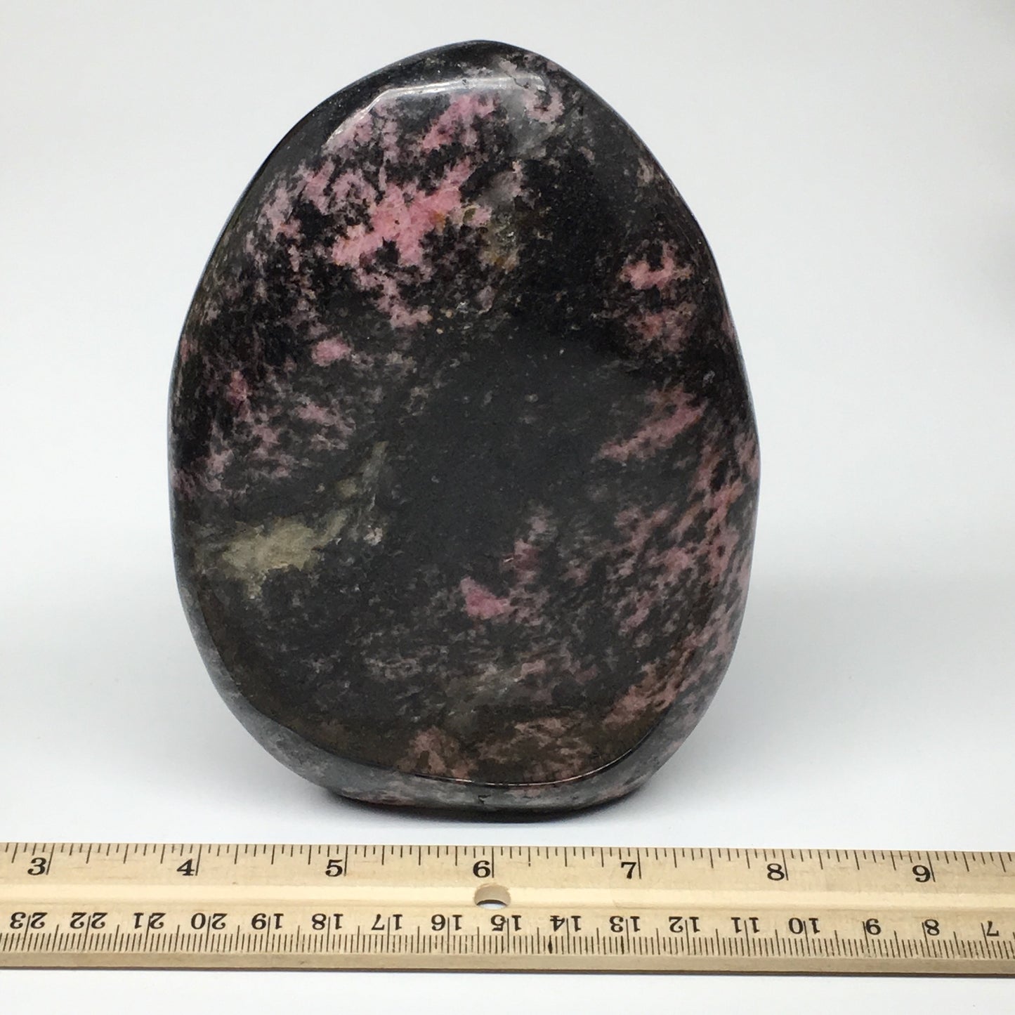 1292g, 5.8"x3.9"x1.9" Natural Rhodonite Freeform Polished Gemstones, B1025