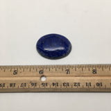 18.1Grams Natural Oval Shape Lapis Lazuli Cabochon Flat Bottom @Afghanistan,C300
