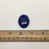 18.1Grams Natural Oval Shape Lapis Lazuli Cabochon Flat Bottom @Afghanistan,C300