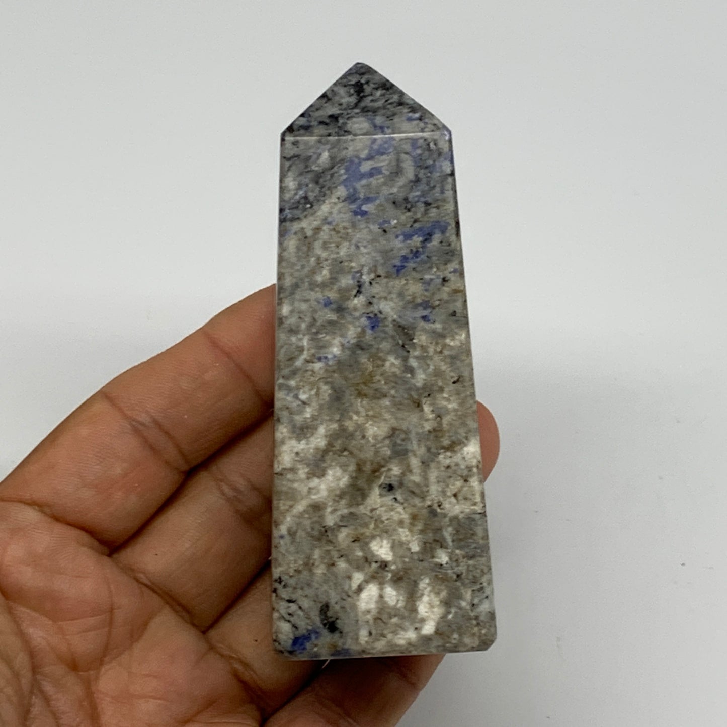 184.5g, 3.5"x1.4"x1.3", Sodakute Point Tower Obelisk Crystal @Pakistan, B26122