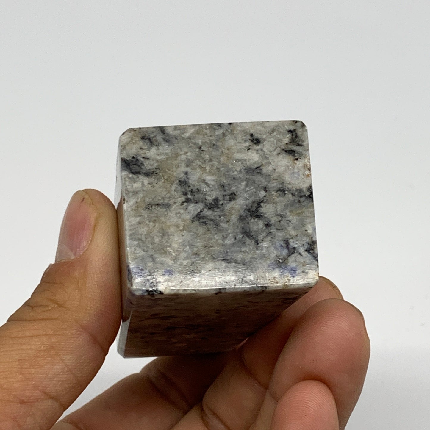 150.4g, 3.2"x1.3"x1.2", Sodalite Point Tower Obelisk Crystal @Pakistan, B26123