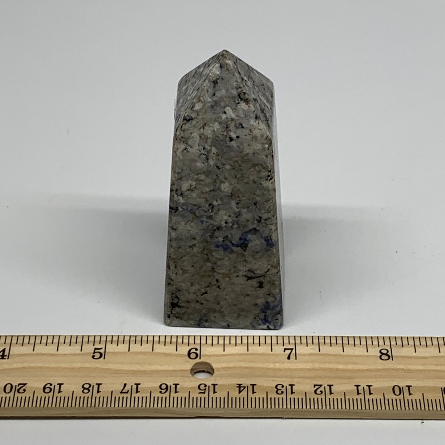 150.4g, 3.2"x1.3"x1.2", Sodalite Point Tower Obelisk Crystal @Pakistan, B26123