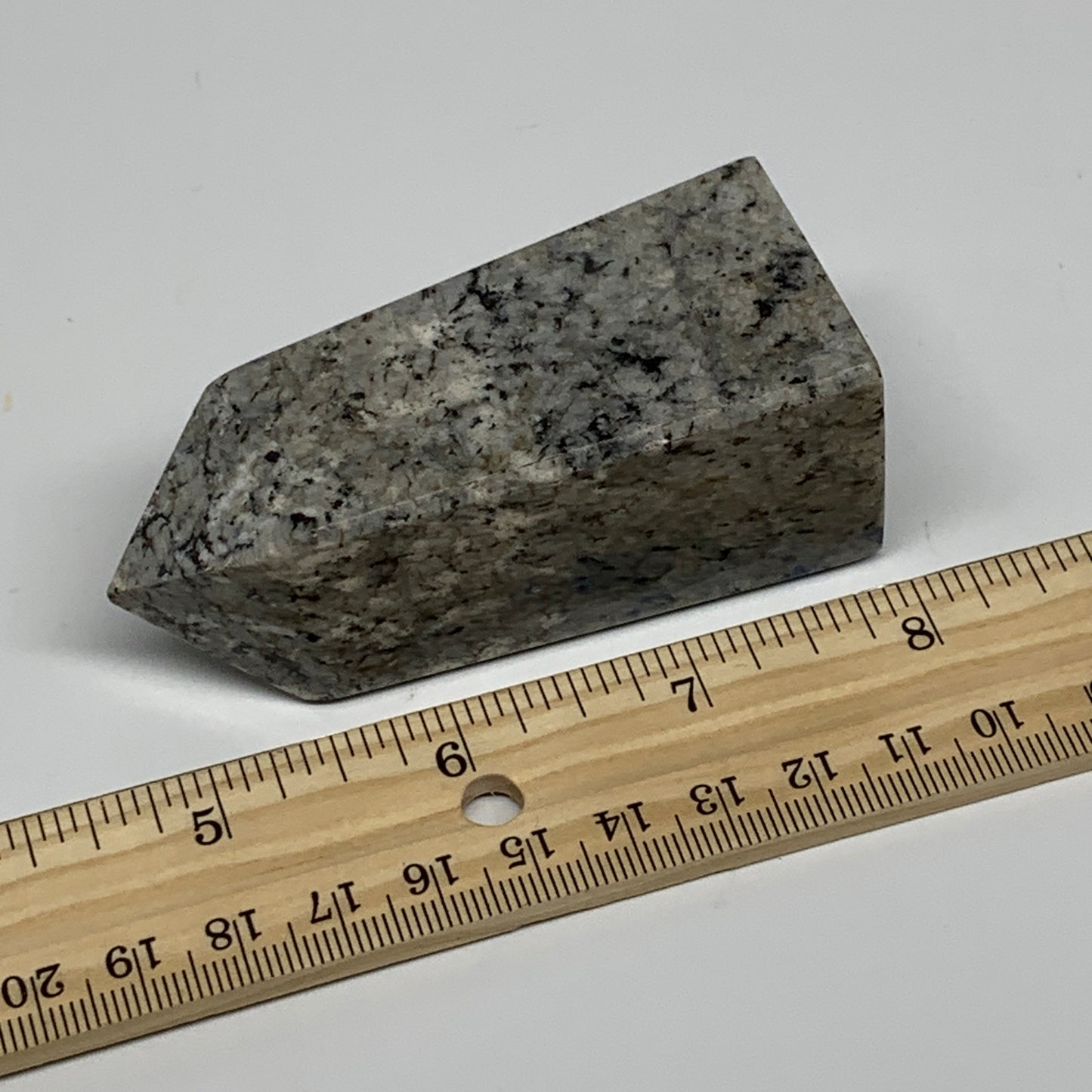 150.4g, 3.2"x1.3"x1.2", Sodalite Point Tower Obelisk Crystal @Pakistan, B26123