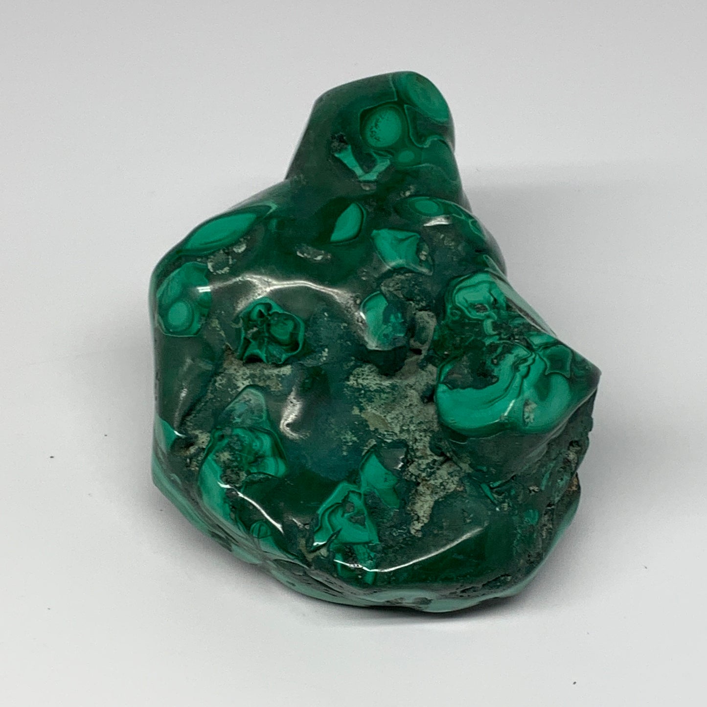 1435g, 5.5"x4.5"x3.4" Natural Malachite Freeform Polished @Congo, B18451