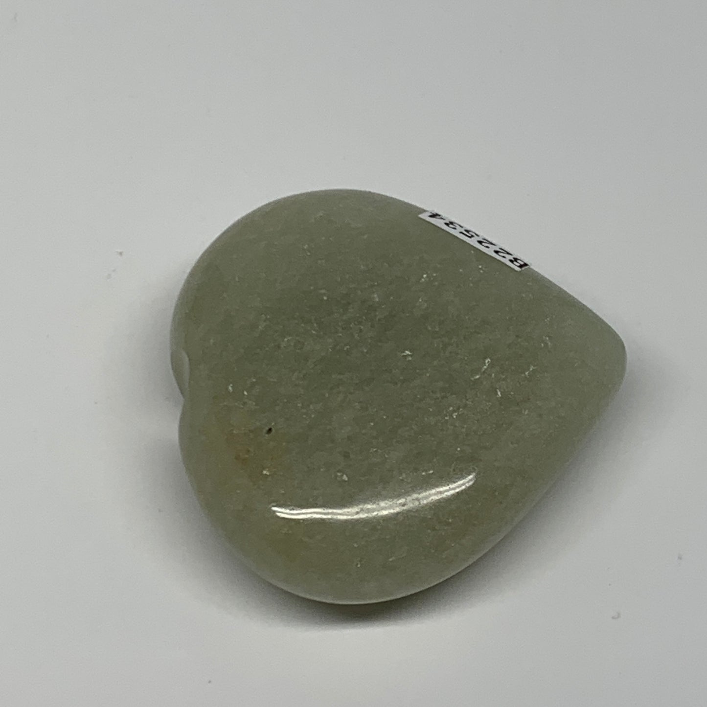 83.5g,2.1"x2"x0.8" Natural Green Aventurine Heart Crystal Stone @India, B22534