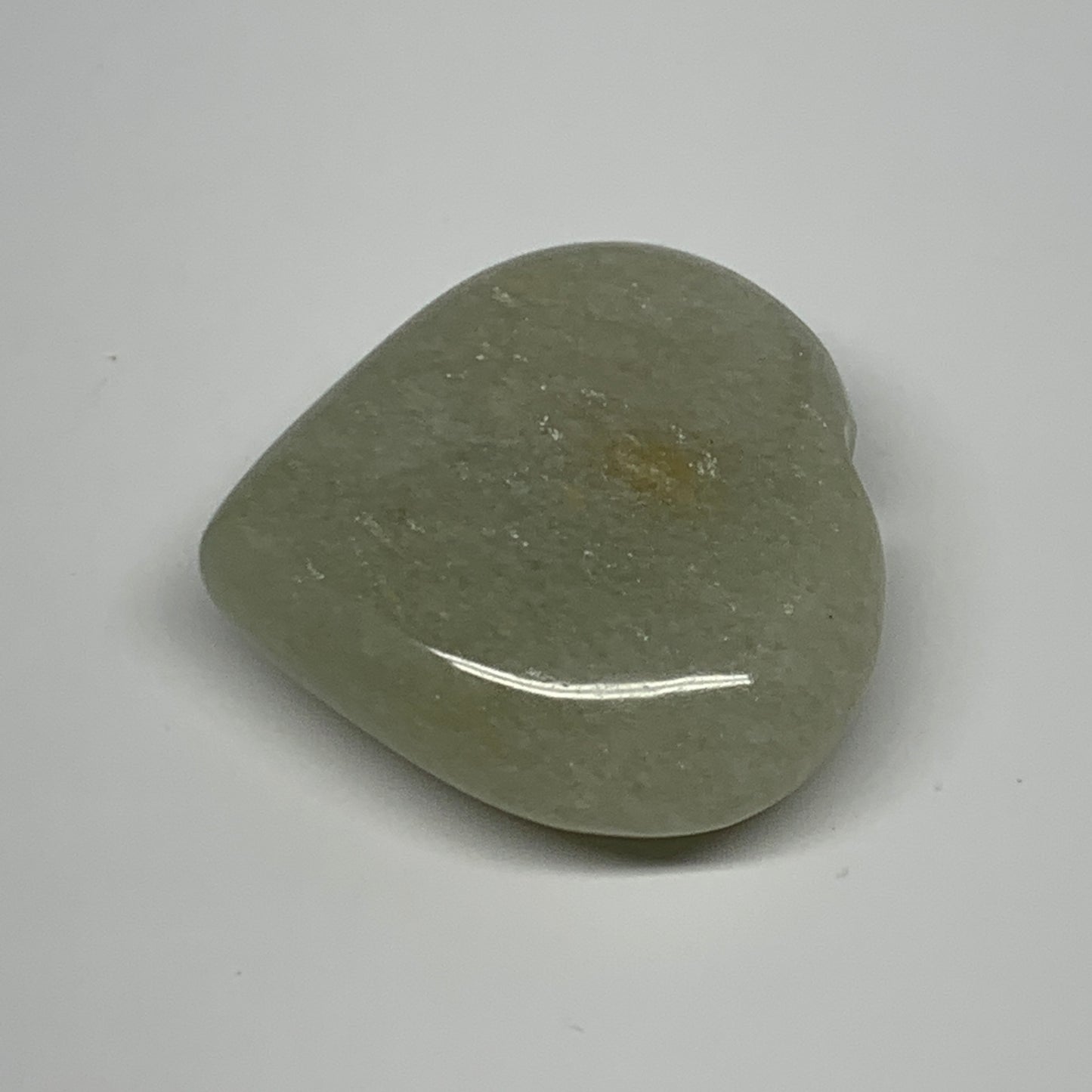 83.5g,2.1"x2"x0.8" Natural Green Aventurine Heart Crystal Stone @India, B22534