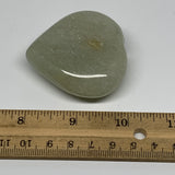 83.5g,2.1"x2"x0.8" Natural Green Aventurine Heart Crystal Stone @India, B22534