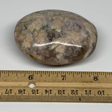 132.4g,2.6"x2"x1.2", Flower Agate Palm-Stone Crystal Reiki @Madagascar,B16129