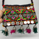 512g,10"x7"Turkmen Handbag Purse Crossbody Handmade Silk Coin @Afghanistan,P146