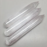 6" x 20-25mm Selenite Crystal Massage Wand Point POWERFUL WHITE Selenite, SLM01
