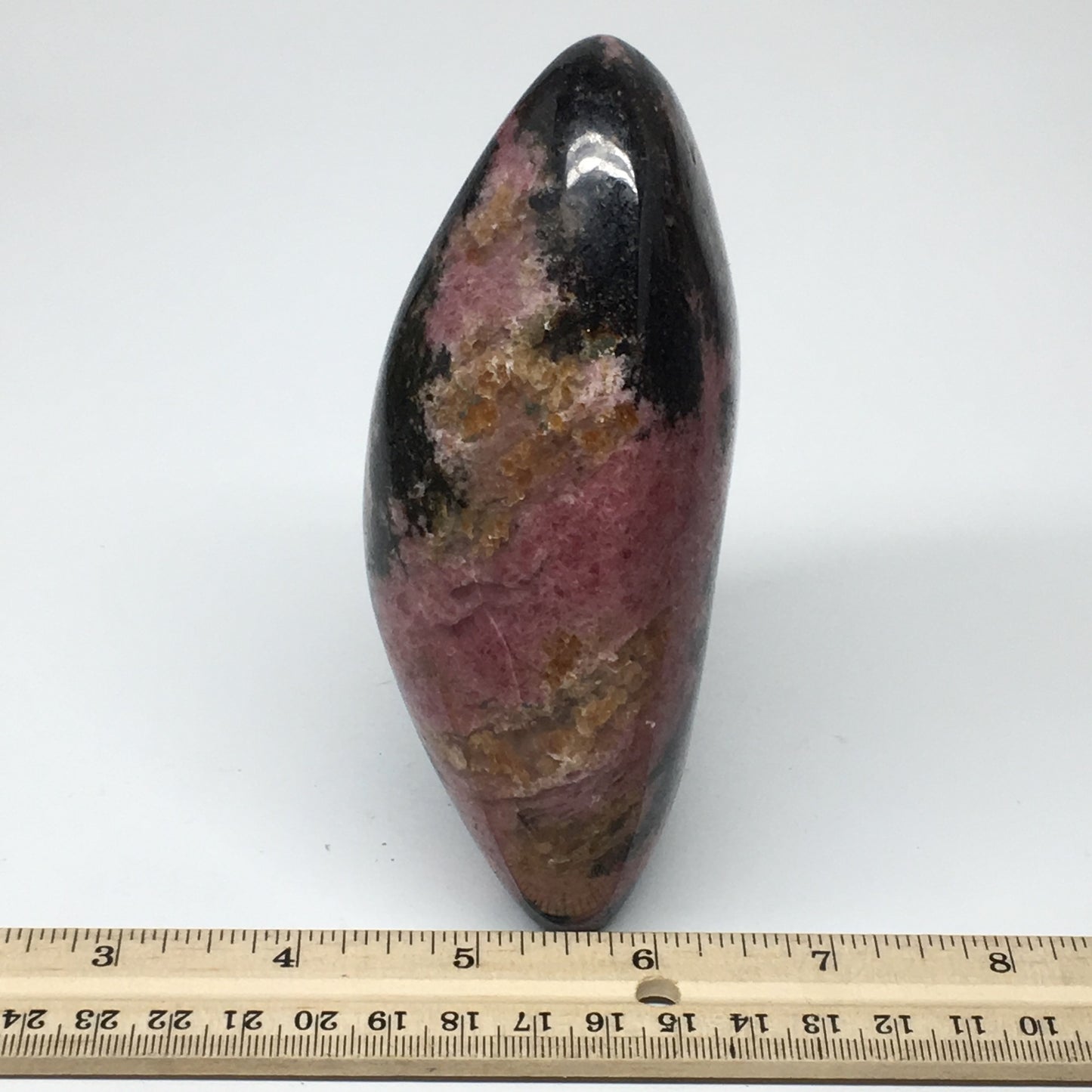 1024g, 4.9"x3.6"x2.2" Natural Rhodonite Freeform Polished Gemstones, B1033