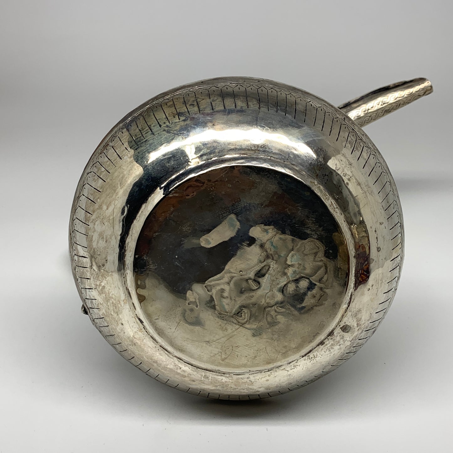 1550g,15"x8.5" Handmade Antique Pitcher Ewer Brass/Copper @Afghanistan, P147
