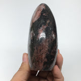602g, 3.9"x3.2"x1.7" Natural Rhodonite Freeform Polished Gemstones, B1036