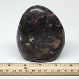 602g, 3.9"x3.2"x1.7" Natural Rhodonite Freeform Polished Gemstones, B1036