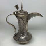 1558g,15"x8" Handmade Antique Pitcher Ewer Brass/Copper @Afghanistan, P150