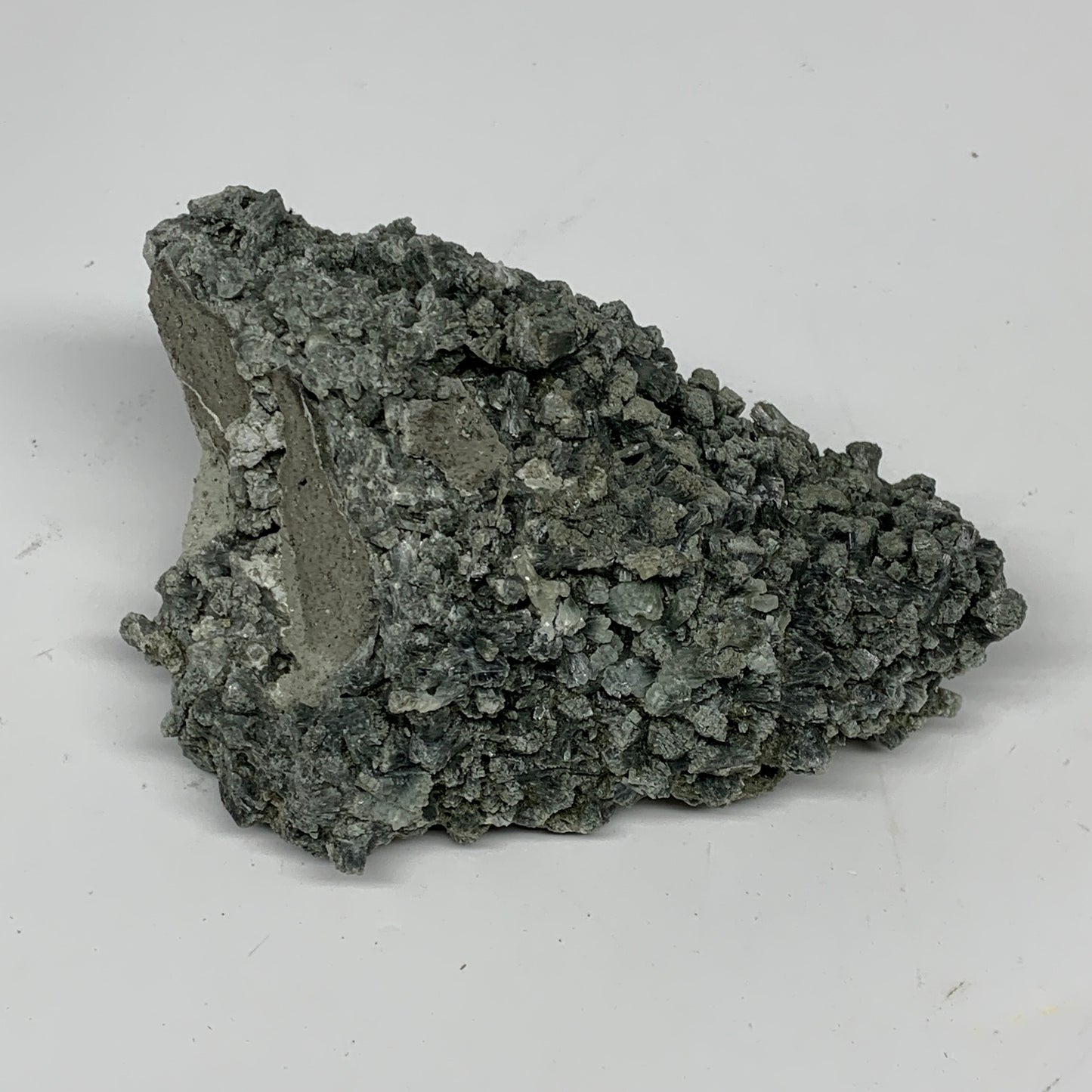 508g, 5.1"x3.4"x2.6", Natural Green Prehnite Custer Mineral Specimen @Morocco, B