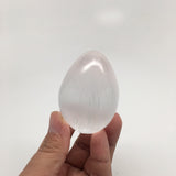 1pc, 2.4"-2.8" Natural Polished Selenite Gemstones Eggs Crystal @Morroco, SEM01A - watangem.com